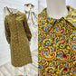 Vintage 60s Paisley Psychedelic Fall Mod Dress M