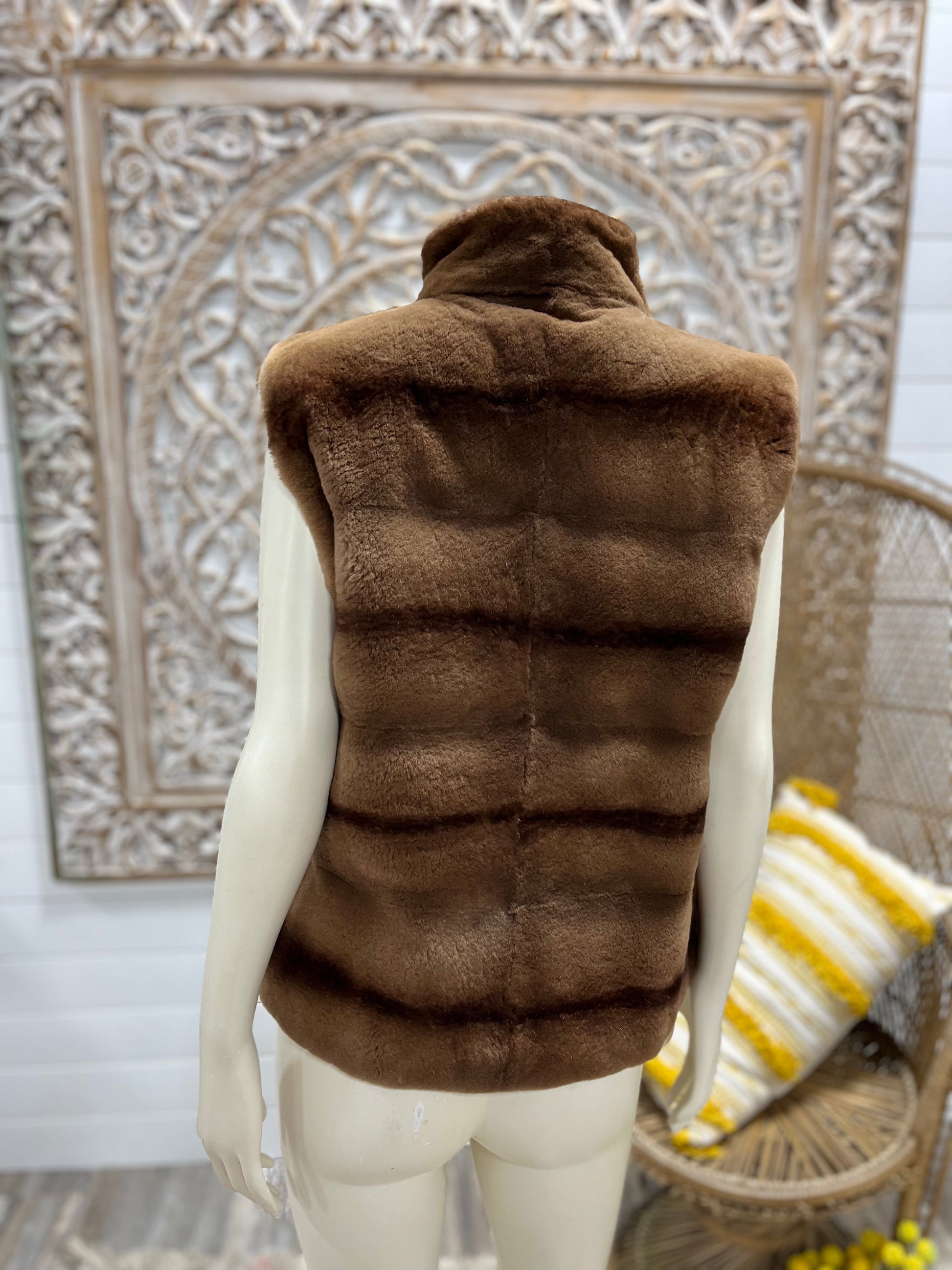 Louis Feraud Brown Fur Coat