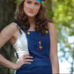 Vintage 70's Denim Overall Embroidered Lil Duck Jumpsuit XS