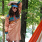 Vintage 70s Ethnic Embroidered Quilted Tunic Mini Dress L
