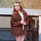 Vintage 60s Hippie Fringe Suede Leather Western Rancher Jacket Coat XL