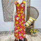 Vintage 70s Hawaiian Neon Wedding Honeymoon Couples Set Maxi Dress Shirt