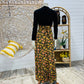 Vintage 70s Hippie Floral Janis Joplin Inspired Midi Maxi Dress S/M